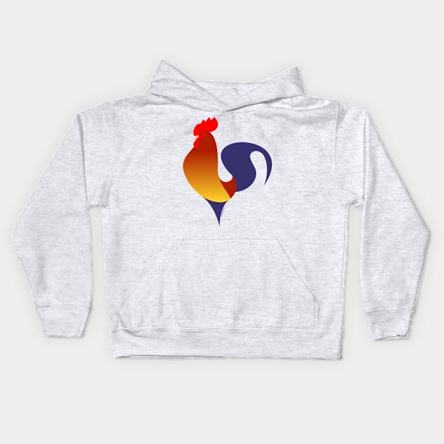 Rooster Kids Hoodie by tuditees